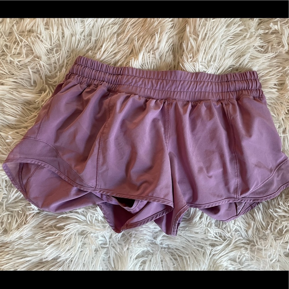 purple pink lulu shorts